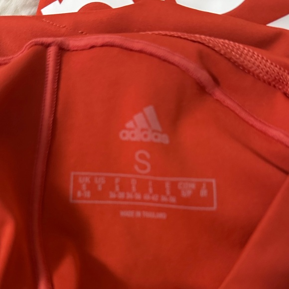 Adidas Women’s Bold Redish Orange  Leggings - Picture 4 of 4